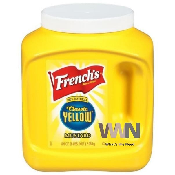 

French FrenchS Classic Yellow Mustard 105 Oz / 2.98 Kg.