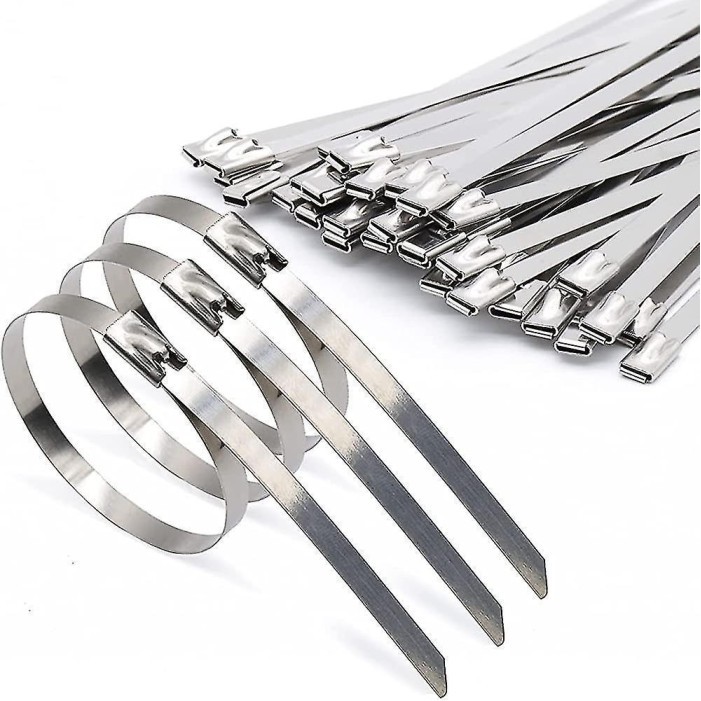 

monggo] Cable Kabel Ties Tie Stainless klem klam knalpot exhaust wrap