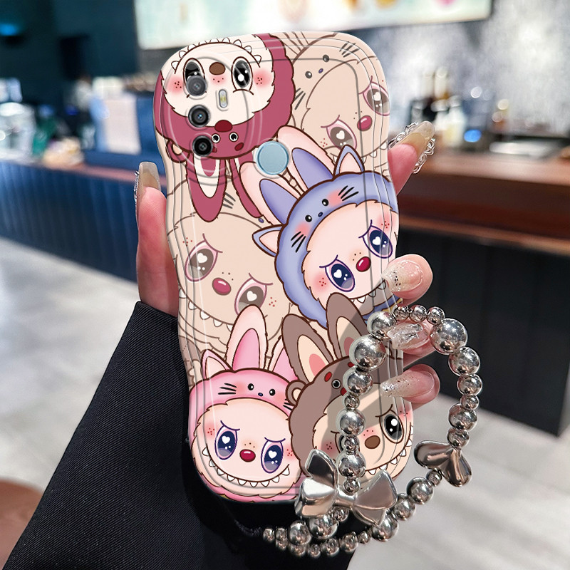 Casing Hp Untuk OPPO A53 2020 A53s A32 A33 2020 A11s Case Casing rantai Kasing HP Kesing pola monste
