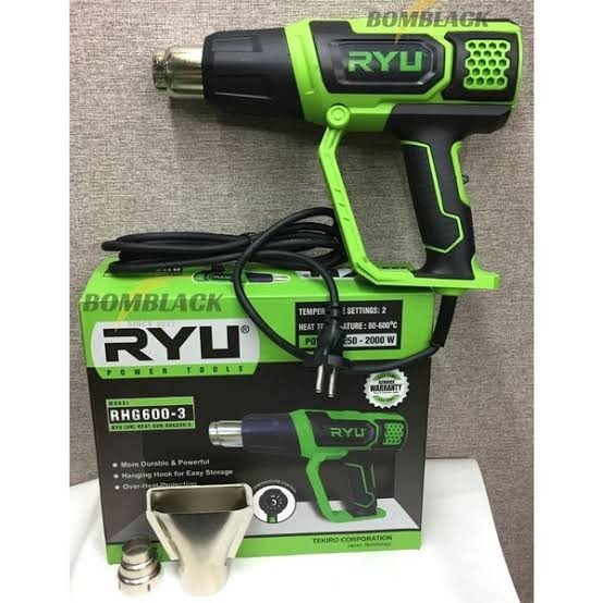newstok Ryu rhg 600-3 hot air heat gun, hot gun blower pemanas
