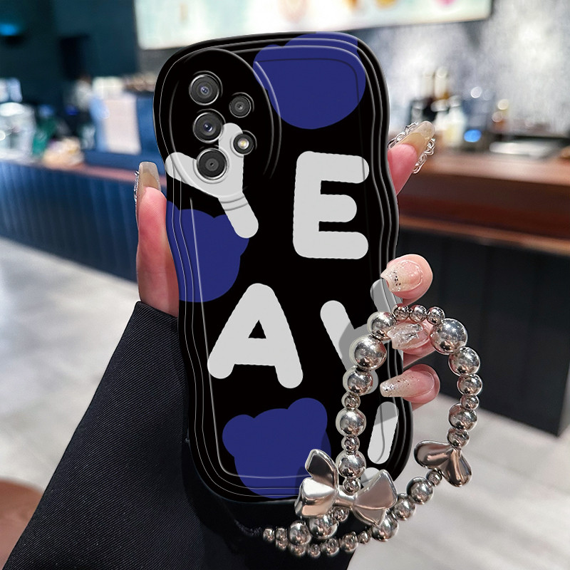 Casing Hp Untuk Samsung Galaxy A52 5G A52s 5G Case Casing Silikon Softcase Anti Drop rantai Kasing H