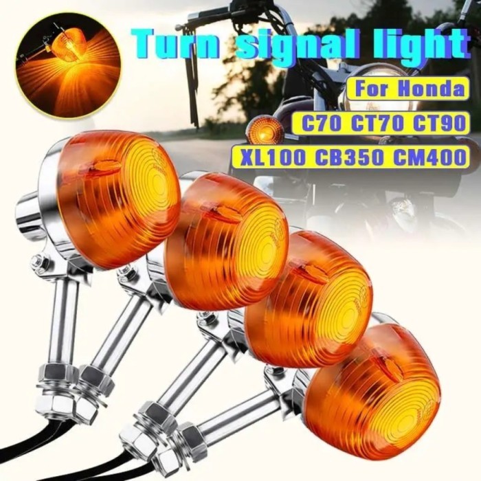 Lampu Sein motor W175 CB Trail Honda C70 CT70 XL100 CM125 CB400 CB750