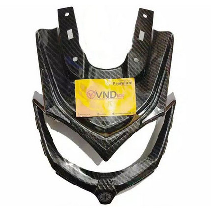 Aksesoris Variasi Tameng Topeng Lampu Depan Motor Nmax Motif Carbon