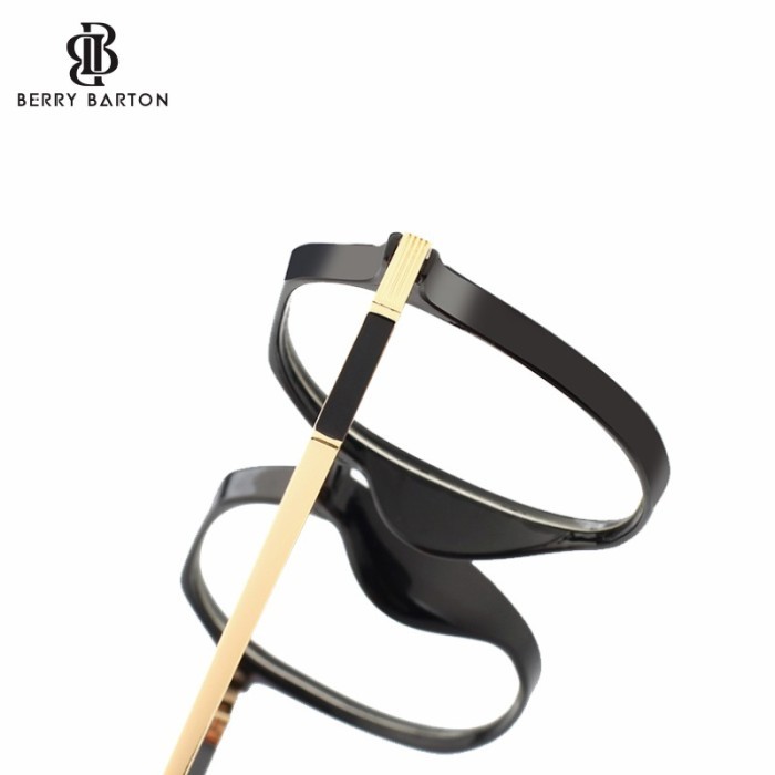 Berrybarton Kacamata Segi Enam Frame Anti Anti Radiasi T2053