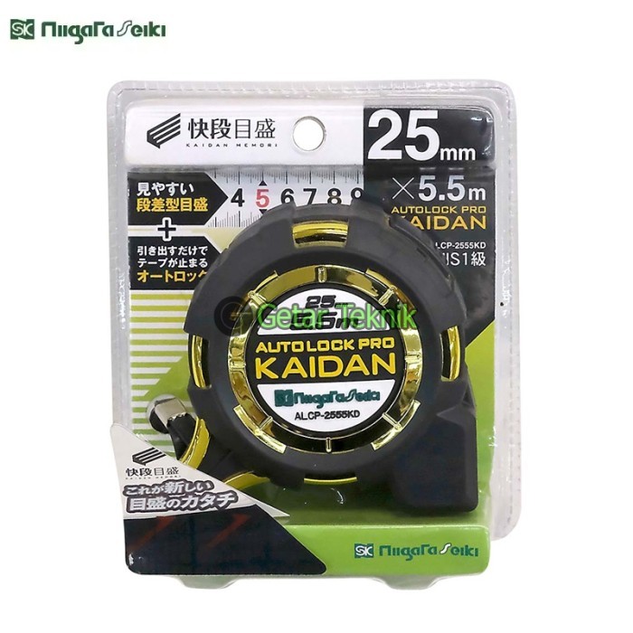 

newgan!! Meteran 5,5 Meter Niigata Seiki ALCP-2555KD Auto Lock Pro Tape Measure Kaidan Scale