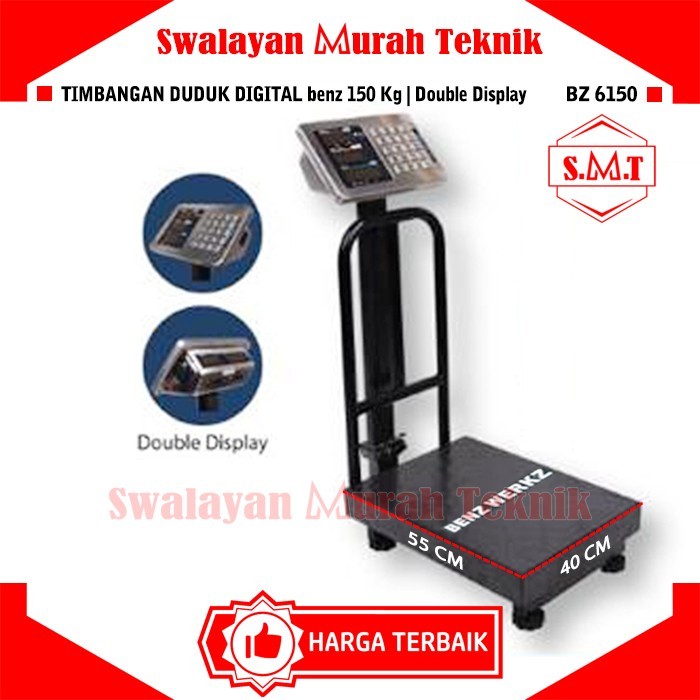 

newgan!! Timbangan Duduk Digital 150Kg BENZ BZ6150 Digital Scale