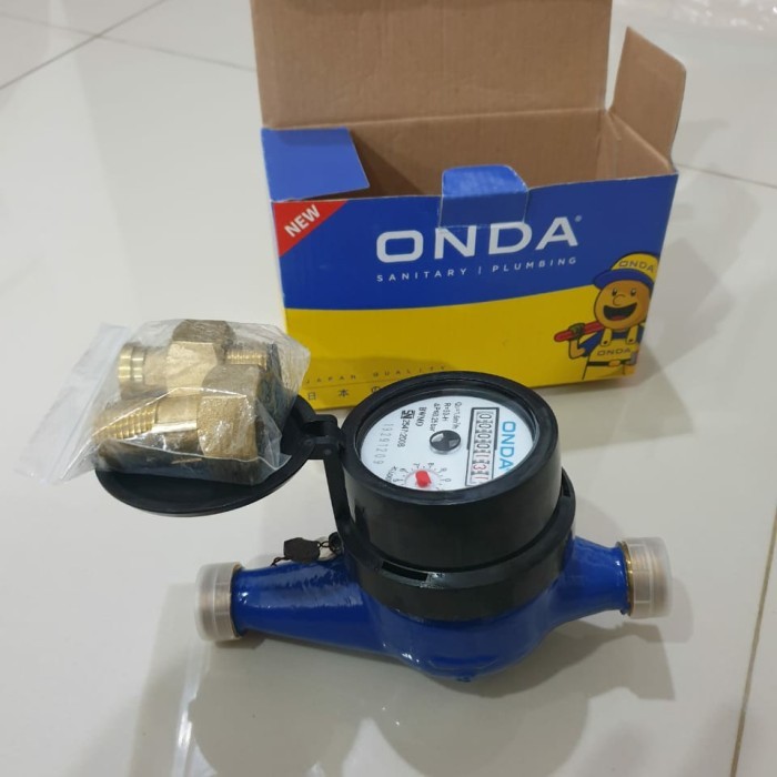 

newgan!! Water meter Onda 1/2" Brass Kuningan