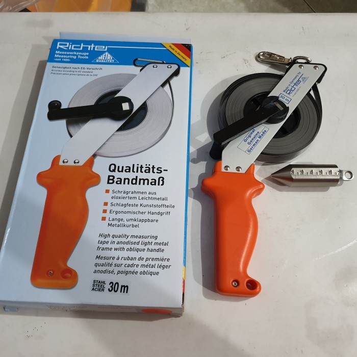 

newgan!! RICHTER made in Germany 30 Meter Sounding Tape / Meteran Minyak