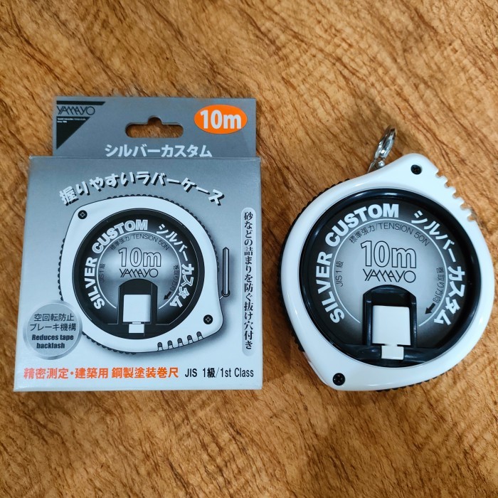 

newgan!! Original YAMAYO Roll Meter Steel Type Silver Custom 10 Meters Japan