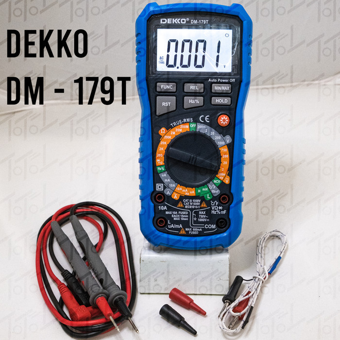 newgan Dekko DM-179T Digital Multimeter Plus NCV RMS / Multitester Dekko