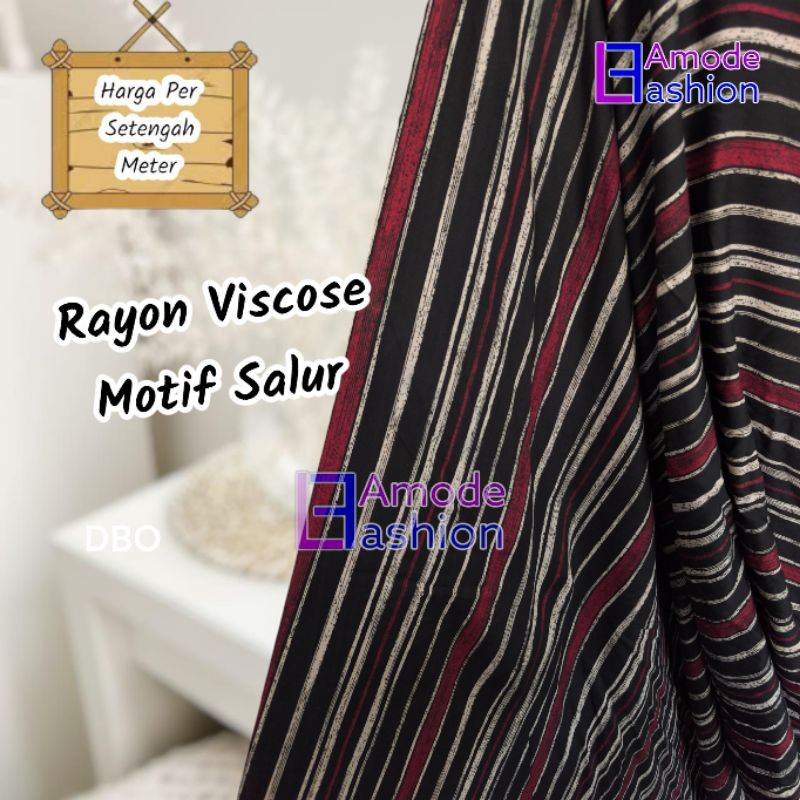Kain Rayon Viscose Motif Salur