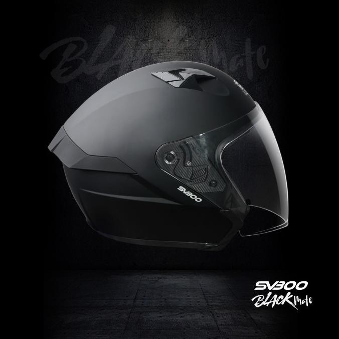 Rsv Helmet Sv300 Black Doff Double Visor Helm Rsv Sv300