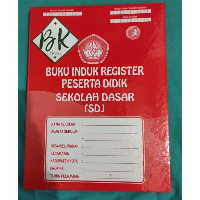 

Buku Induk Register peserta Didik SD K13 terbaru