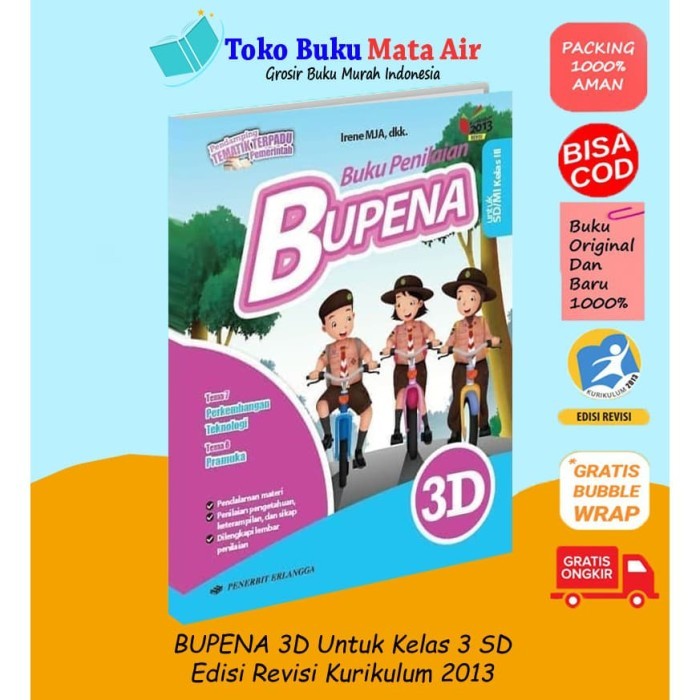 

BEST SELLER ORIGINAL BUPENA 3D K13N , IRENE . ERLANGGA