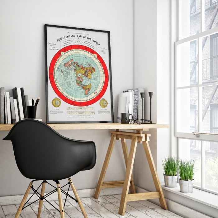 

Poster Peta Bumi Datar Azimuthal Equidistance (Ukuran A0)