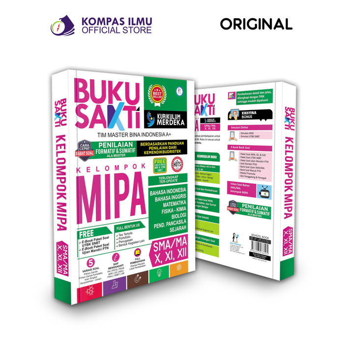 

Buku SAKTI BANK SOAL SMA/MA MIPA KELAS 10, 11, 12 -HOTS ALL ITEM-