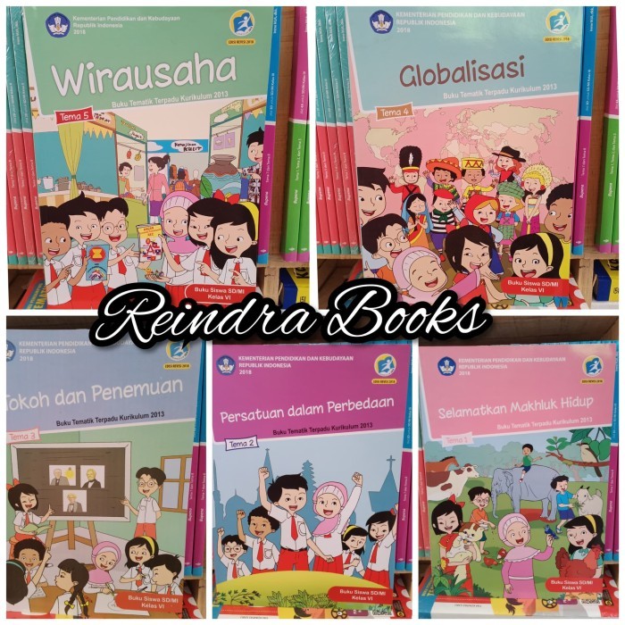 

Buku Tematik kelas 6 tema 1-5 revisi 2018