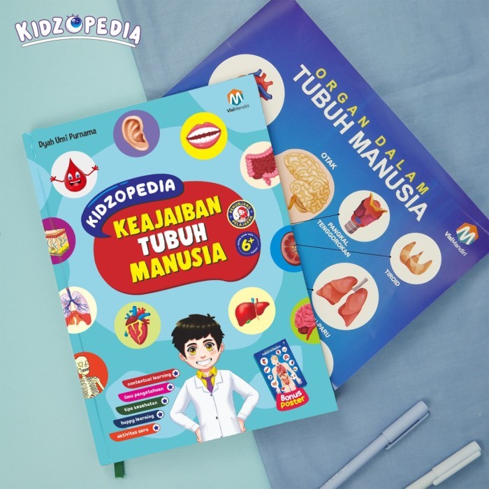 

Buku Ensiklopedia Sains Anak SD SMP Kidzopedia Keajaiban Tubuh Manusia