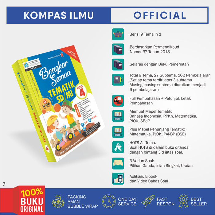 

Buku Bongkar Semua TEMATIK SD/MI Kelas 4 (Bintang Cendekia Pustaka)