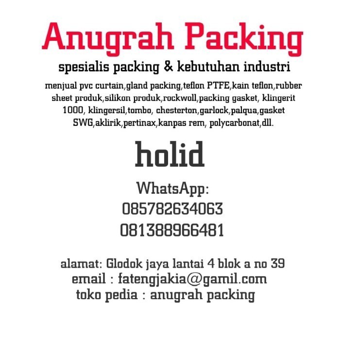 

Packing Tombo 1000 3Mm X 127 Cm X 127 Cm Packing Tmb Biru Terbaik