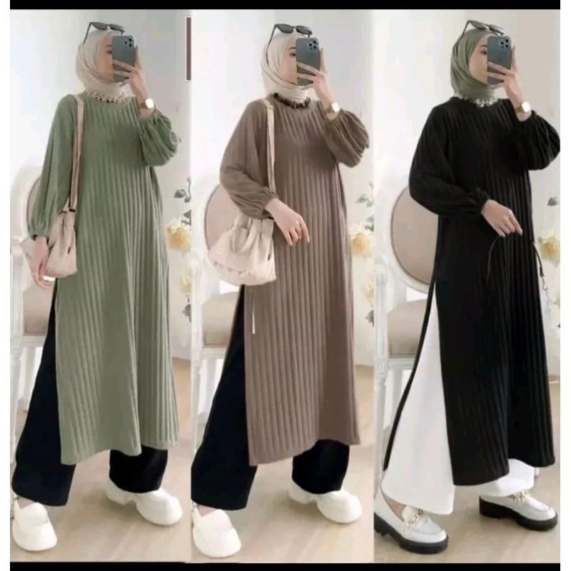 Kekinian Tnik Murah Viral Premium Atasn Tunek Kemeja Terbaru 2024 Tunix Fashionable Thunik Trendy Pr