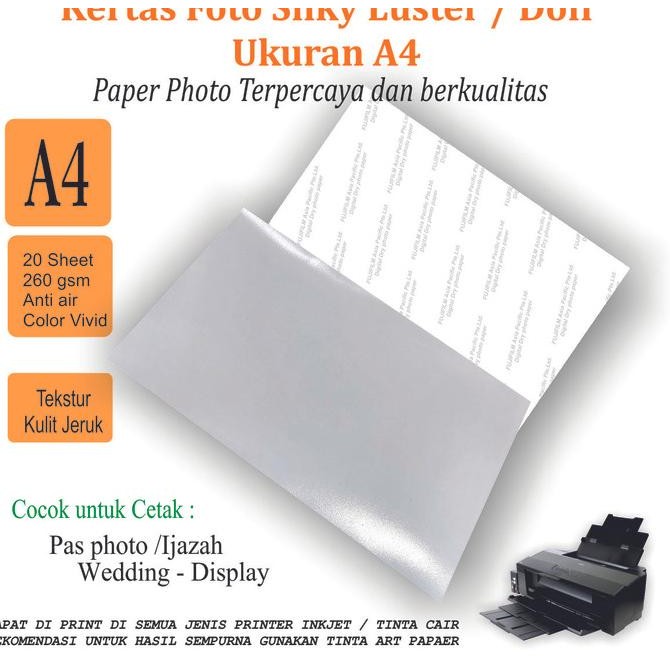 Discount Kertas Foto Fujifilm Silky / Doff