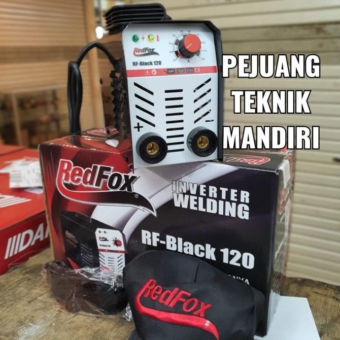 MESIN LAS INVERTER REDFOX MMA 120 / TRAFO LAS REDFOX RF BLACK 120