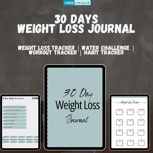 

Weight Loss Rless Planner - Buku Jurnal Program Turun Berat Badan