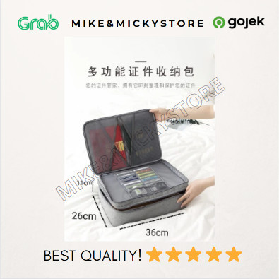 

BISA GRAB! DOCUMENT BAG DREAM TRAVEL WATERPROOF WITH SECURITY LOCK TAS DOKUMEN