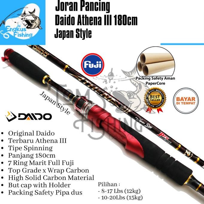 Joran Pancing Daido Athena III 3 Pro Series Full Fuji Terbaru Murah TF