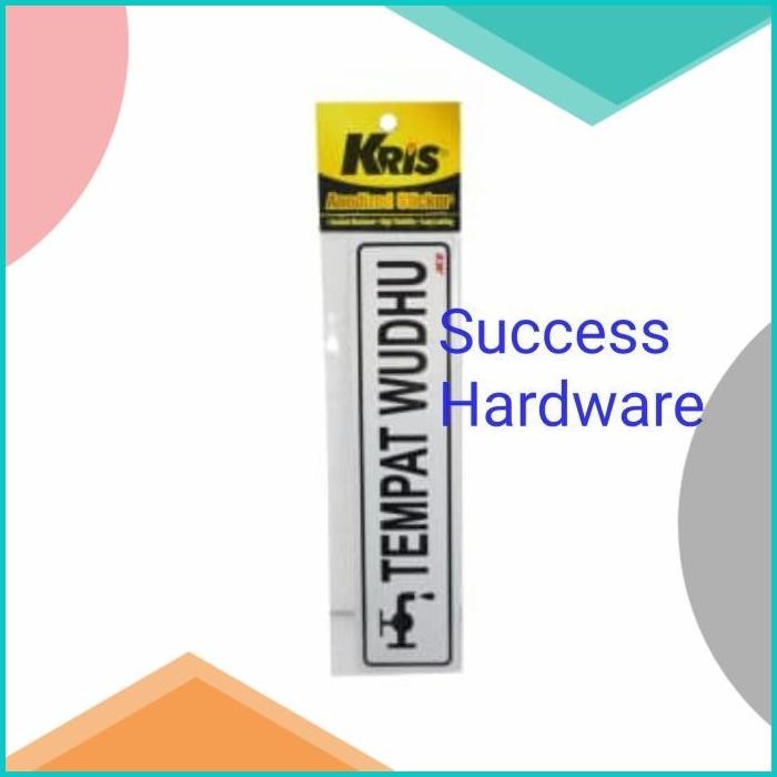 

KRIS SIGN ACRYLIC LABEL STIKER TEMPAT WUDHU MUSHOLA STICKER ANODIZED
