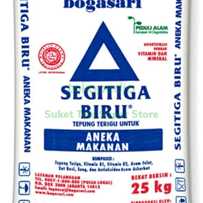 

[Pasti Murah & Ready] Terigu Segitiga Biru 25Kg Promo