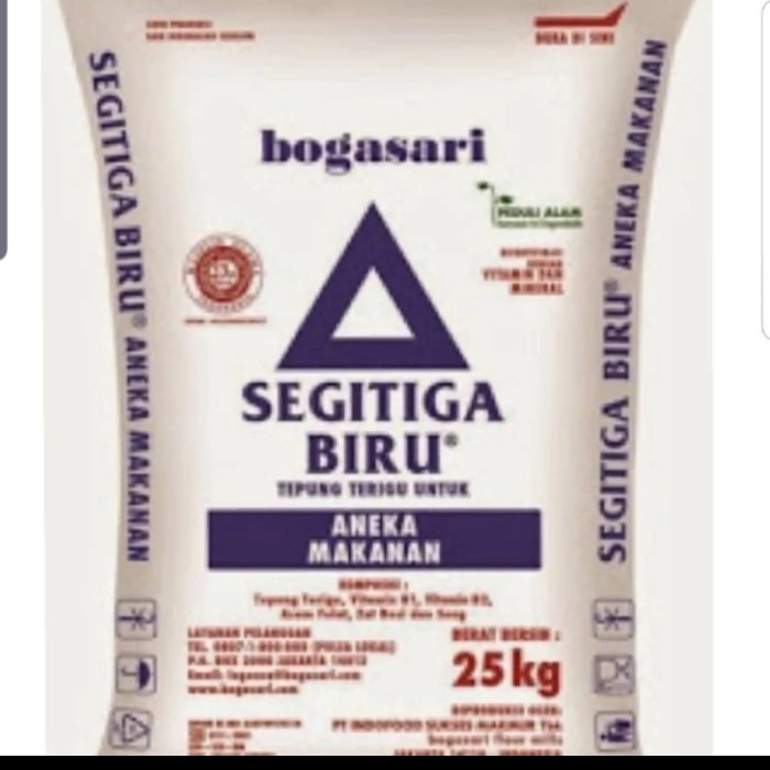 

Tepung Terigu Segitiga Biru 25Kg Barangbaru