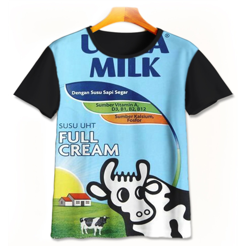 Baju Kaos Anak Unik - Kaos Unik 3D Lucu - Kaos Printing Ultra Milk Susu Unik-4-designWD Limited Edit