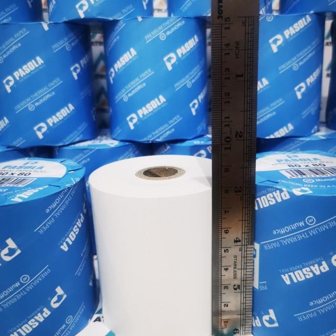 

(1 Box= 50 Roll) Kertas Thermal Struk Kasir 80 X 80 . Pasola 80X80 Original Dan Terpercaya