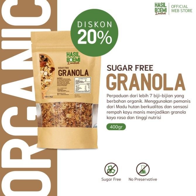 

SUGAR FREE GRANOLA (Vegan Friendly) Aman untuk diet dan diabetes