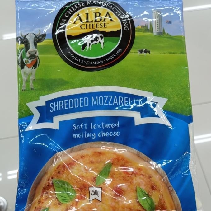 

$$$$] alba shredded mozzarella cheese 250gr