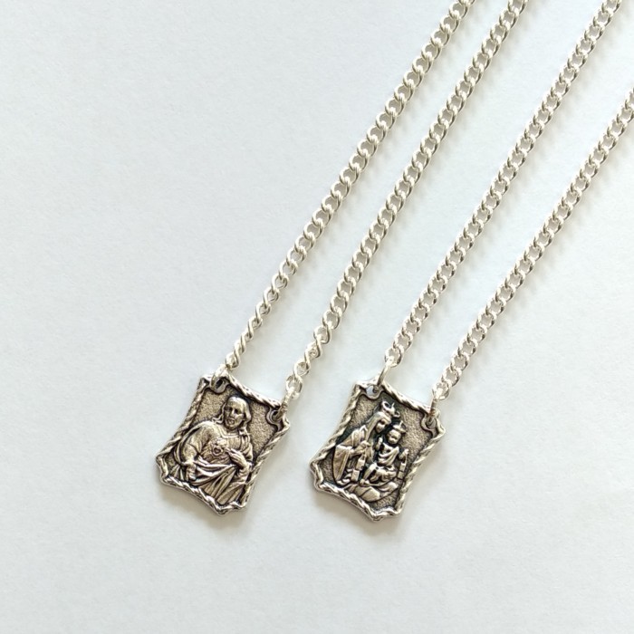 ------] Kalung Rantai Skapulir Rohani Katolik