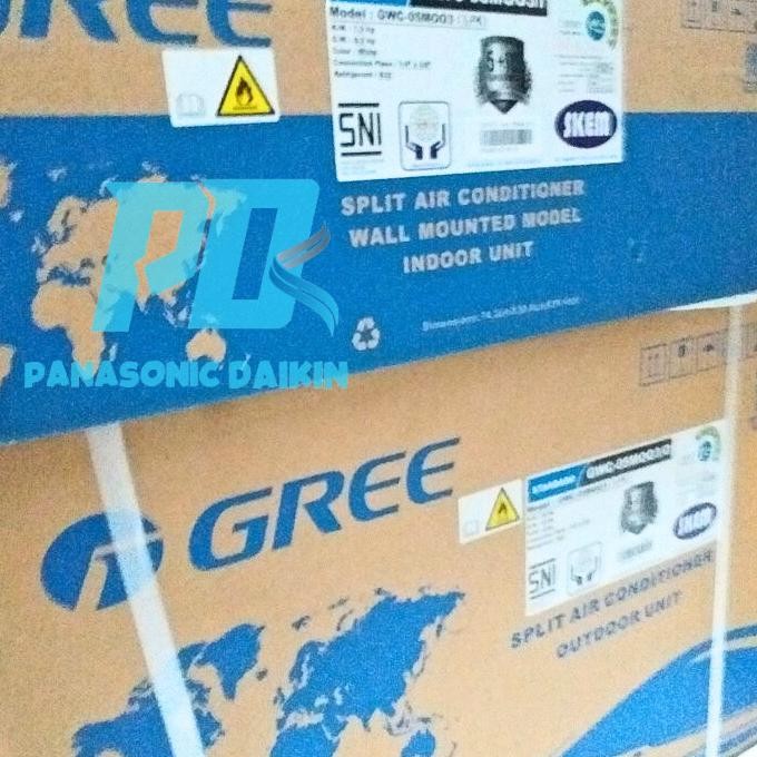 indoor ac gree 1/2 pk GWC 05MOO5 terbaru ori segel +remote