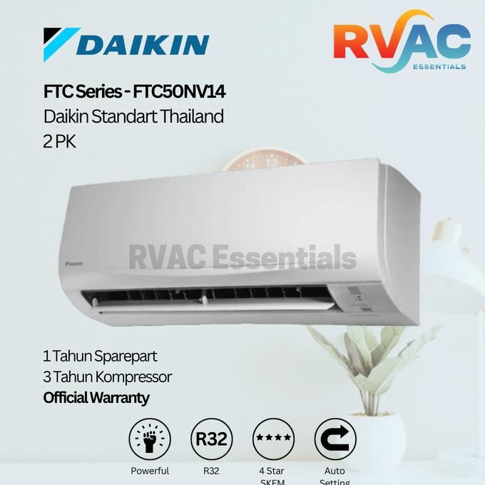 NEW AC DAIKIN 2 PK THAILAND FTC50NV14