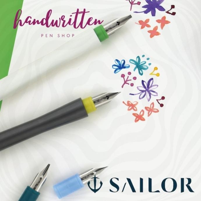 NEW SAILOR Hocoro Calligraphy / Fude / Brush Nib Dip Pen Fountain Pen / Pulpen Kaligrafi