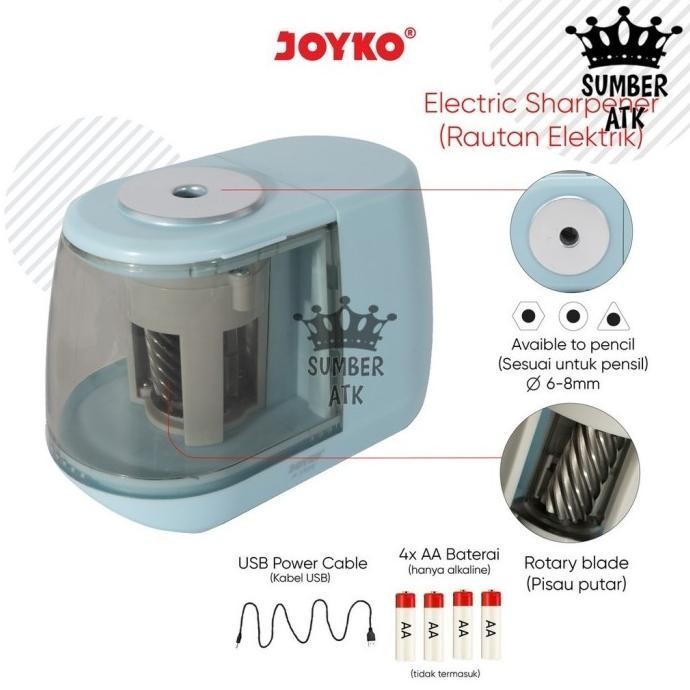 

BEBAS ONGKIR - Electric Sharpener Serutan Elektrik Joyko A-159E
