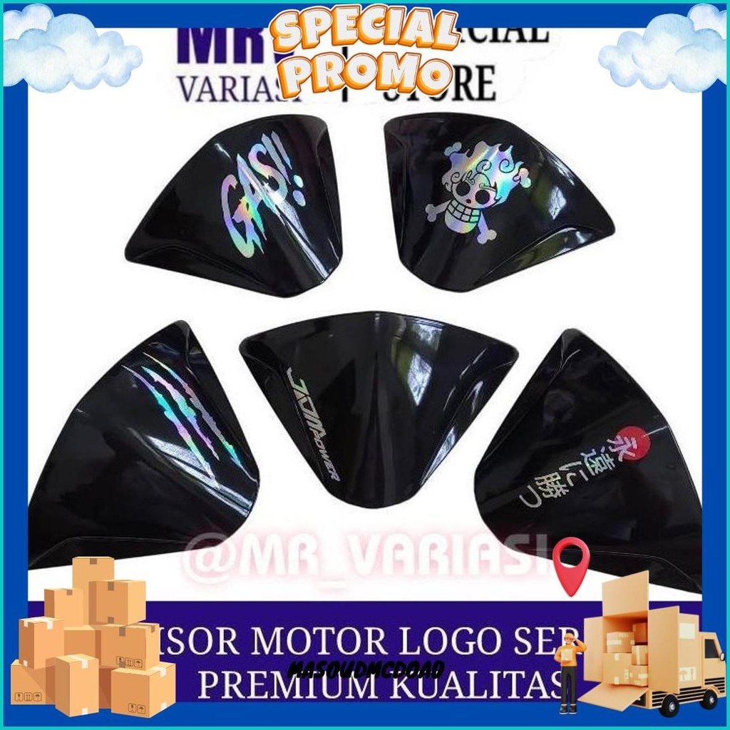 Visor Beat Fi Esp Logo Series Visor Variasi Beat Esp 2014-2015 Windshield Beat Kaca Depan Beat Fi Ak