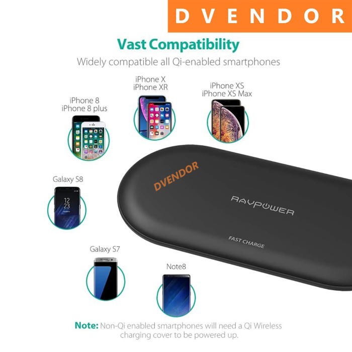 Charger Fast Charging Wireless Charger Ravpower Rp Pc067 Charger Hp