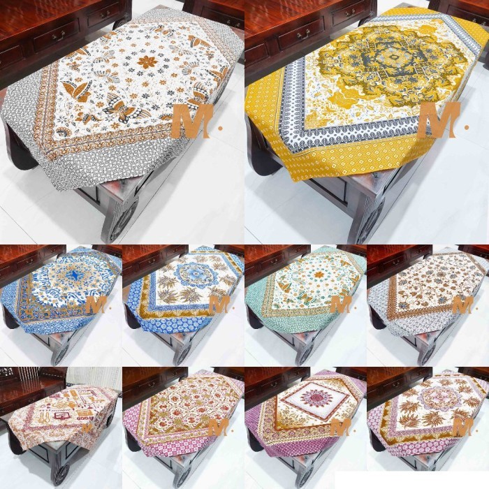 50 Ribu 3Pcs Taplak Meja Tamu Guru Motif Batik Bahan Katun Standar Jumbo Raden Ayu