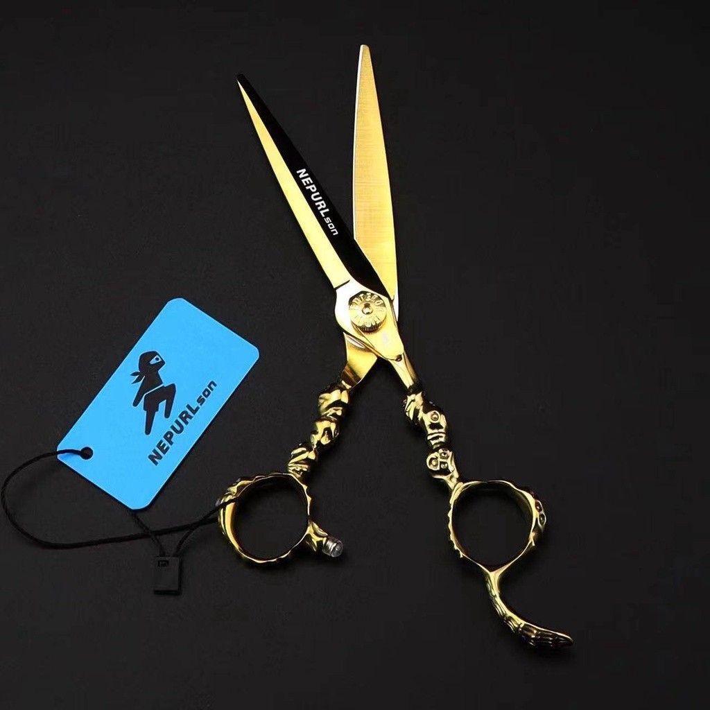 

Samurai LHG-12 Gold 6.0 "440C Gunting Tukang Cukur Gunting Datar Gunting Rambut |q8bsWYs5|
