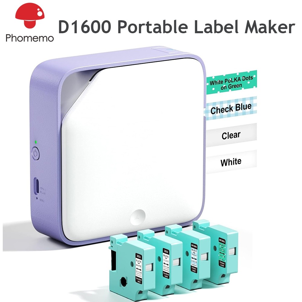 

Phomemo D1600 Printer Label Termal Portabel Bluetooth Mesin Pembuat Label Tanpa Tinta Mini Cocok untuk Penggunaan di Rumah/Sekolah/Kantor |js1I8qJV|