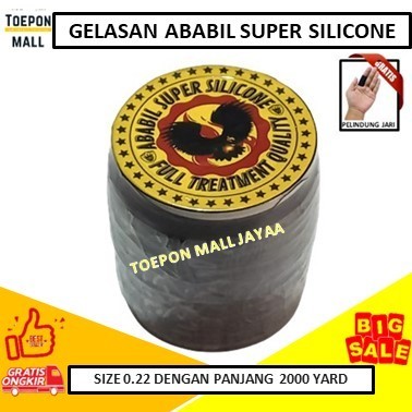Gelasan Senar Ababil Super Silicone Benang Layangan Aduan Turnamen - Panjang 2000 Yard - Size 0.22 -