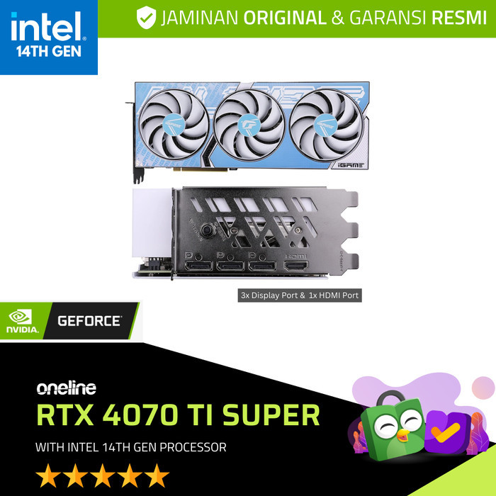 PC Rakitan RTX 4070 Ti Super Colorful Ultra Intel 14th Gen Processor