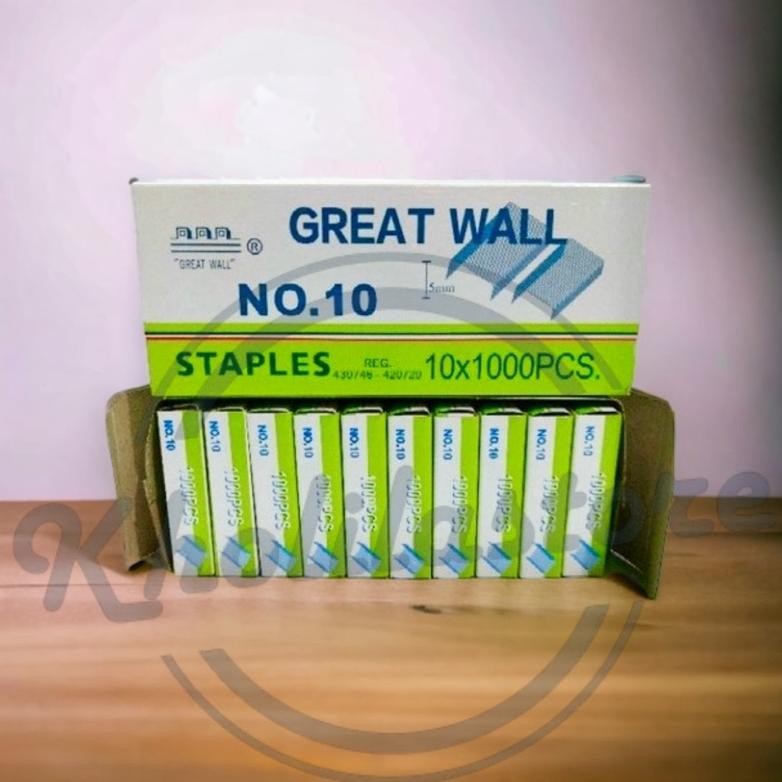 

New Arrival (1 Pack) Isi Stapler Refill Staples Great Wall No. 10 New Arrival